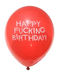 Little Genie Productions CANDY PRINTS X-RATED BIRTHDAY BALLOONS LATEX ASSORTED