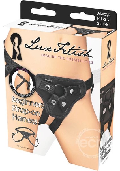 LUX FETISH LUX F BEGINNERS STRAP ON BLACK