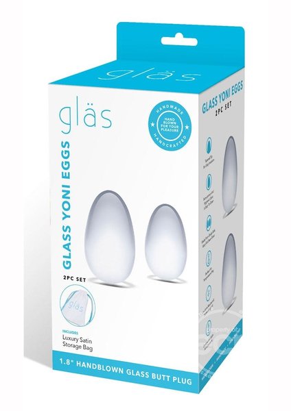 Electric Novelties GLAS YONI EGGS