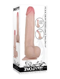 EVOLVED NOVELTIES EVOLVED FLEXSKIN POSABLE DILDO 9"
