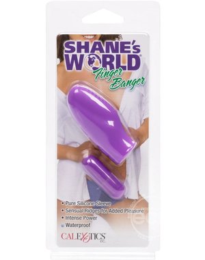 CalExotics Shane's World Finger Banger Silicone Vibe Waterproof Purple