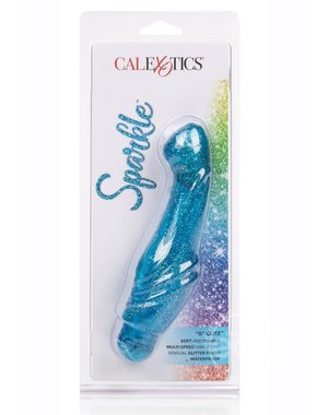 CalExotics Sparkle G Glitz G Spot Vibrator Waterproof Blue 6.25 Inches