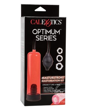 CalExotics NICK MANNINGS MASTUSTROKE MASTURBATION KIT 8.2 INCH RED