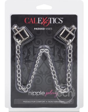 CalExotics NIPPLE PLAY PADDED VISES SILVER