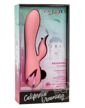 CalExotics CALIFORNIA DREAMING PASADENA PLAYER ROTATING SILICONE RECHARGEABLE VIBRATOR