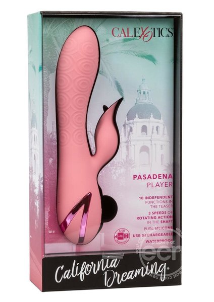 CalExotics CALIFORNIA DREAMING PASADENA PLAYER ROTATING SILICONE RECHARGEABLE VIBRATOR