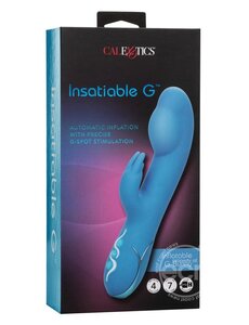 CalExotics INSATIABLE G INFLATABLE G-BUNNY SILICONE RECHARGEABLE VIBE