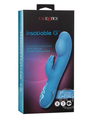 CalExotics INSATIABLE G INFLATABLE G-BUNNY SILICONE RECHARGEABLE VIBE