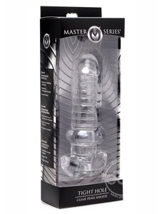 XR Brands MASTER SERIES TIGHT HOLE CLEAR SHEATH SLEEVE   (DISC.)