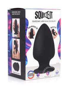 XR Brands SQUEEZE IT SQUEEZABLE SILICONE ANAL PLUG
