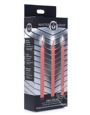 XR Brands MASTER SERIES DRIPPERS FETISH CANDLES RED