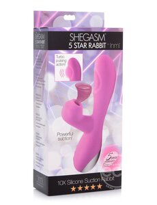 XR Brands INMI SHEGASM 5 STAR RABBIT SUCTION VIBRATOR (DISC.)