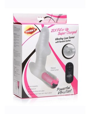 XR Brands FRISKY FILL'ER UP SUPER CHARGED VIBRATING TUNNEL