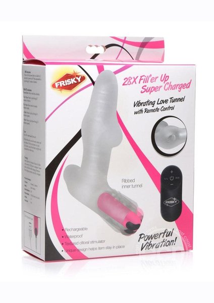 XR Brands FRISKY FILL'ER UP SUPER CHARGED VIBRATING TUNNEL