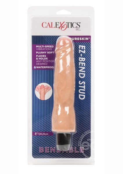 CalExotics FUTUROTIC EASY BEND STUD FLEXIBLE DONG VIBRATING WATERPROOF 7.5 INCH FLESH