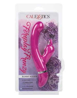 CalExotics FOREPLAY FRENZY BUNNY KISSER SILICONE SUCTION RABBIT VIBRATOR