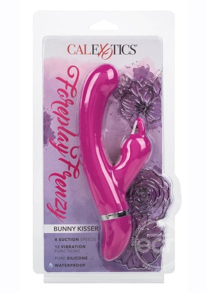 CalExotics FOREPLAY FRENZY BUNNY KISSER SILICONE SUCTION RABBIT VIBRATOR