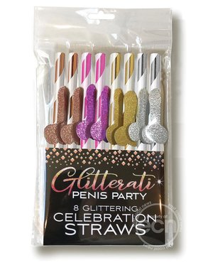 Little Genie Productions GLITTERATI STRAWS 8PK