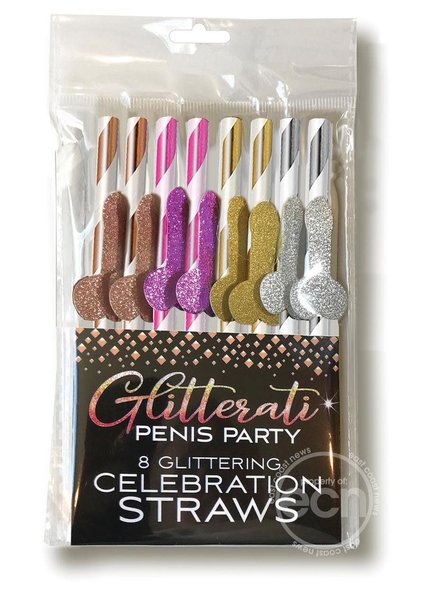 Little Genie Productions GLITTERATI STRAWS 8PK