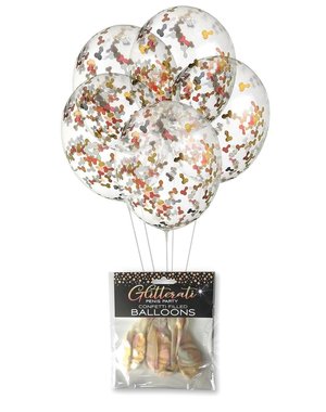 Little Genie Productions GLITTERATI BALLOONS 5PK