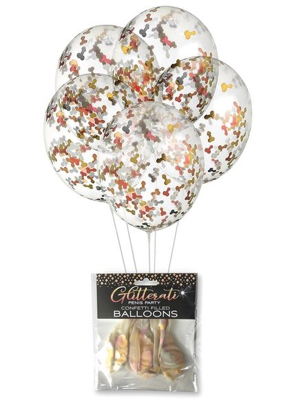Little Genie Productions GLITTERATI BALLOONS 5PK