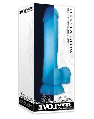 EVOLVED NOVELTIES EVOLVED TOUCH AND GLOW REALISTC DILDO 8 INCH