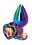 NS Novelties REAR ASSETS MULTICOLOR RAINBOW HEART