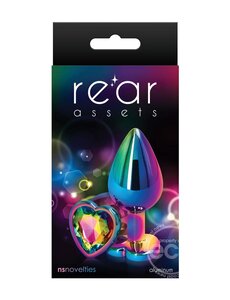 NS Novelties REAR ASSETS MULTICOLOR RAINBOW HEART