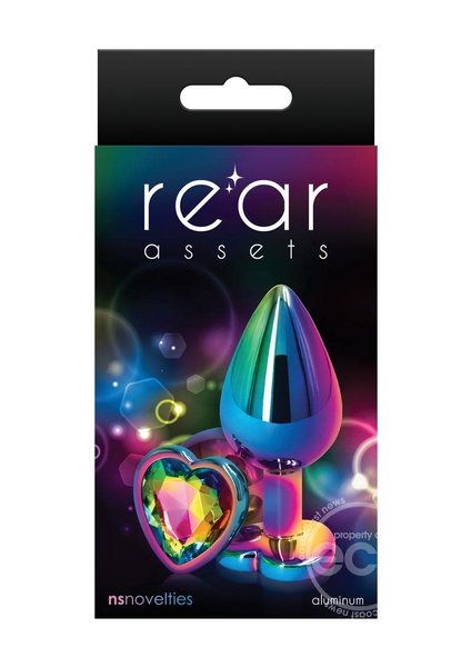 NS Novelties REAR ASSETS MULTICOLOR RAINBOW HEART