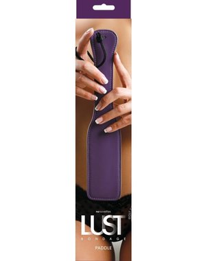 NS Novelties Lust Bondage Leather Paddle Purple