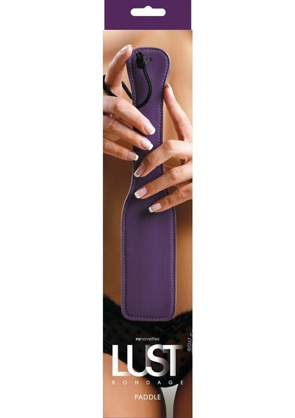 NS Novelties Lust Bondage Leather Paddle Purple