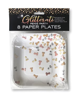 Little Genie Productions GLITTERATI PLATES 8PK