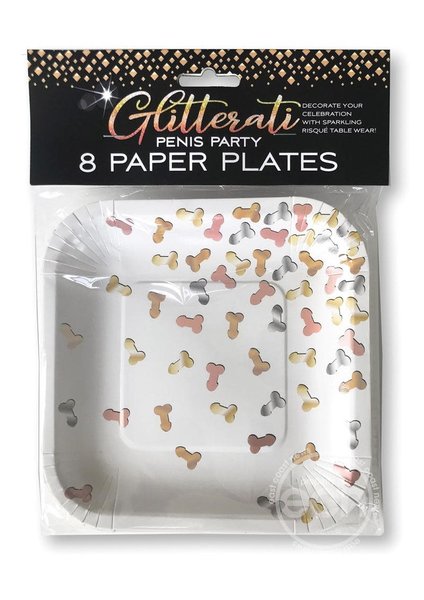 Little Genie Productions GLITTERATI PLATES 8PK