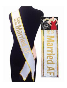 Little Genie Productions SOON TO BE MARRIED AF PARTY SASH