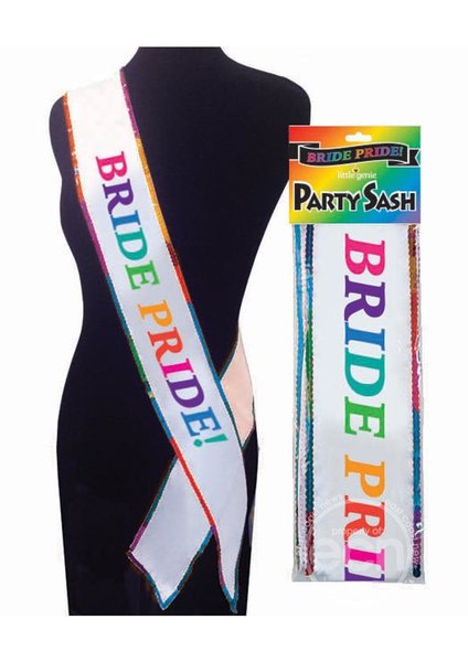 Little Genie Productions BRIDE PRIDE PARTY SASH