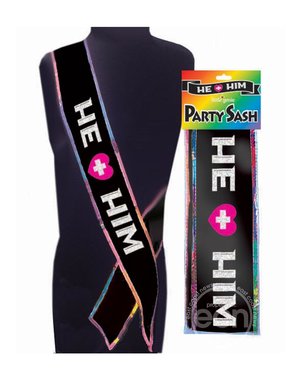 Little Genie Productions HE + HIM PARTY SASH