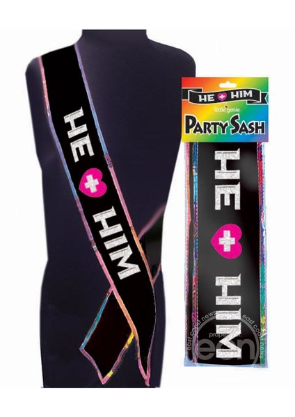 Little Genie Productions HE + HIM PARTY SASH