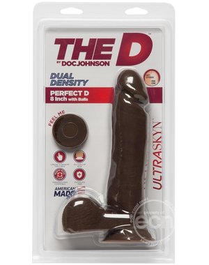 Doc Johnson THE D PERFECT D CHOCOLATE 8"