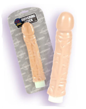 Doc Johnson QUIVERING COCK VIBRATING DILDO 8"