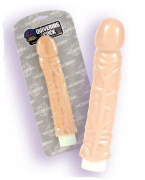 Doc Johnson QUIVERING COCK VIBRATING DILDO 8"