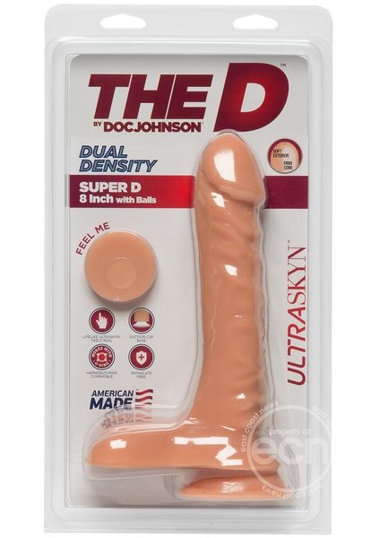 Doc Johnson THE SUPER D DUAL DENSITY DONG 8inch