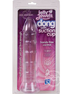 Doc Johnson Jelly Jewels Dong With Suction Cup 8 Inch Diamond