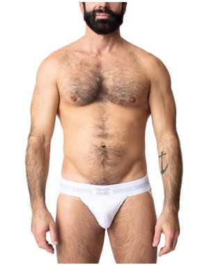NASTY PIG NASTY PIG CORE JOCK STRAP WHITE/GREY