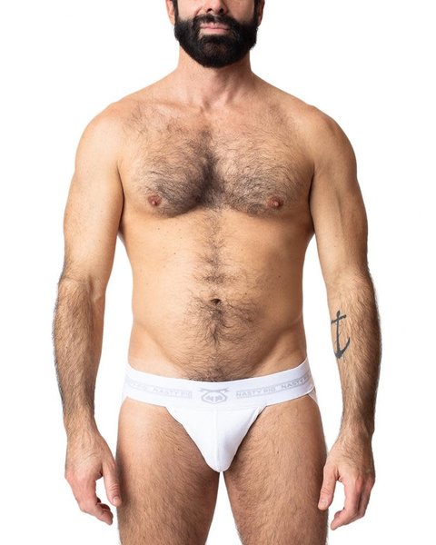 NASTY PIG NASTY PIG CORE JOCK STRAP WHITE/GREY