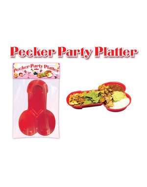 Hott Products PECKER PARTY PLATTER, RED