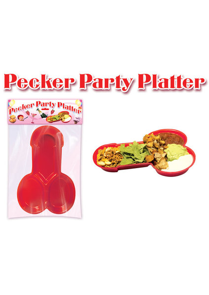 Hott Products PECKER PARTY PLATTER, RED