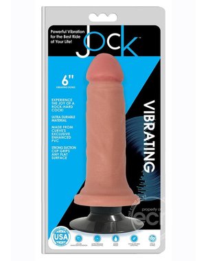 CURVE JOCK VIBRATING DONG 6" FLESH