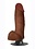 CURVE JOCK VIBRATING DONG W/BALLS 7" TAN