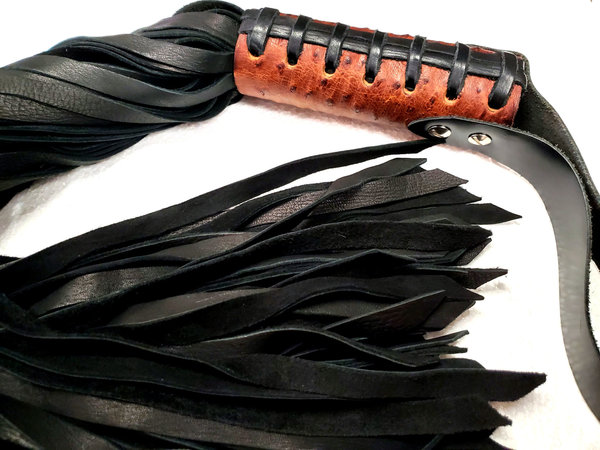 FETISH MAFIA FETISH MAFIA OSTRICH OVERLAY TAN/BLACK