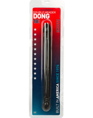 Doc Johnson SMOOTH DOUBLE HEADER 18" BLACK